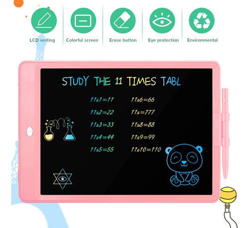 Tableta De Escritura Lcd Tekfun Doodle Board De 10 Pulgadas,