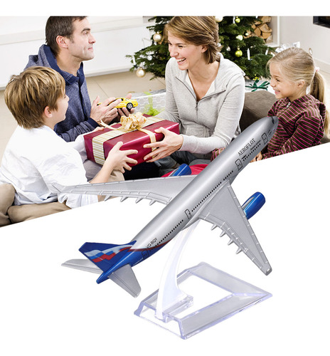 Modelo De Avión Con Pantalla Voladora Decorativa De Aleación