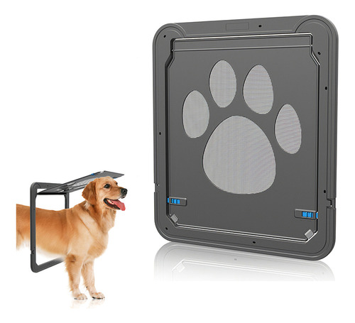 Puerta De Plástico Para Perros, Puerta Con Cerradura Para Pu