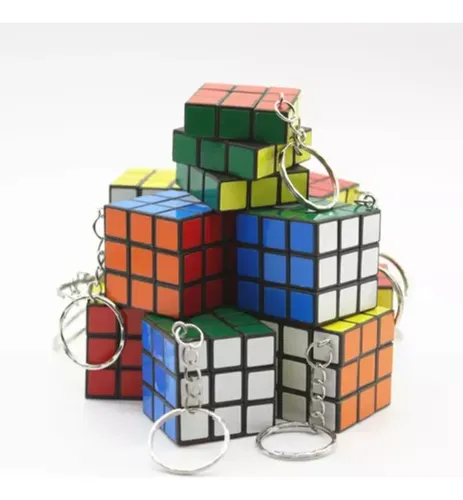 24 Llaveros Cubo Rubik 3x3 Aomux 3cm Multicolor Pack | Cuotas sin interés