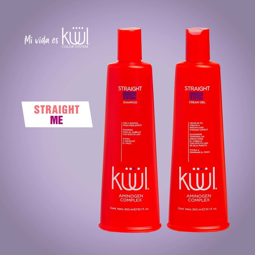 Gel En Crema Kuul Straight Me Disminuye El Frizz 300 Ml