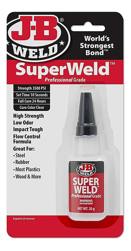 Adhesivo Instantáneo 20g J-b Weld Madera/plástico/metal