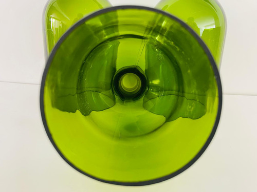 Cuello De Botella Verde, Manualidades, Lámparas, Velas, 3pza