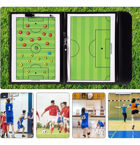 Tablero Táctico Plegable De Futbol Magnético Entrenadores