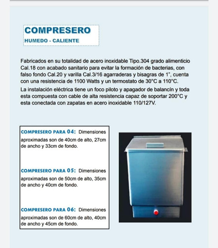 Cómpresero Caliente Incluye 4 Compresas