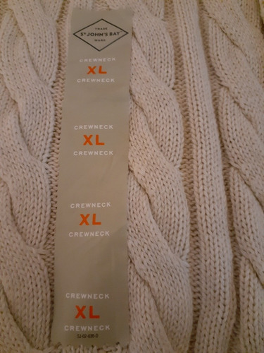 Sueter Tejido Pescador Cable St Johns Bay Beige Xl Hombre (Usado)