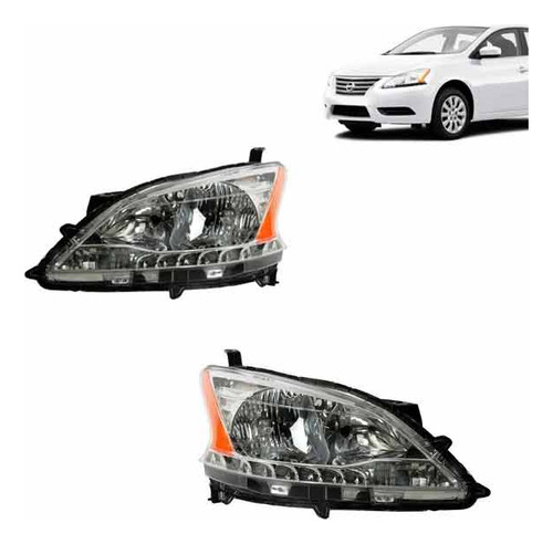 Par Farol Sentra 2014 2015 2016 Com Led