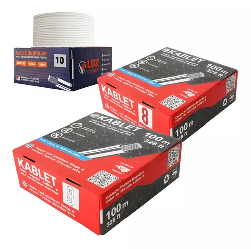 mantequilla Fangoso Escrupuloso Pack: Dos Caja Cable Calibre 8 Y Una Caja Calibre 10 Casas