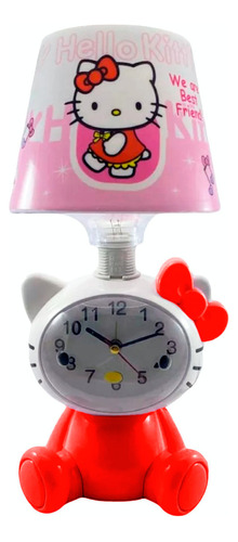 Lampara Hello Kitty Con Reloj Despetador