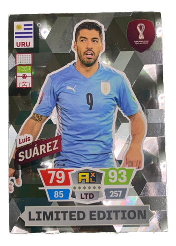 Limited Edition Luis Suárez Qatar 2022 Adrenalyn Xl Panini