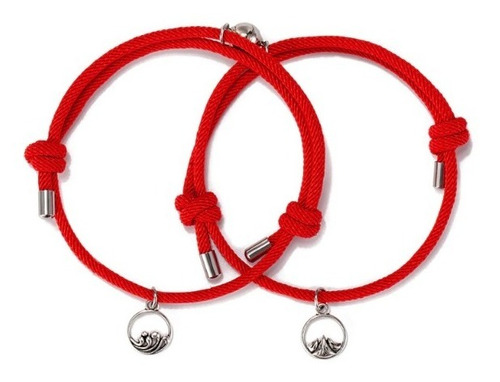 Manillas Imán Atracción Hilo Rojo Destino Pulseras Magnetica