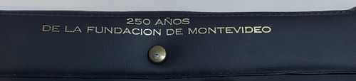 Imagen 2 de 5 de Set De Monedas, 250 Años Fundacion Montevideo. Plata. 200grs