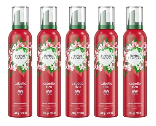 Espuma Modeladora Herbal Essences Cabello Rizo 5 Pzs 200g Ms