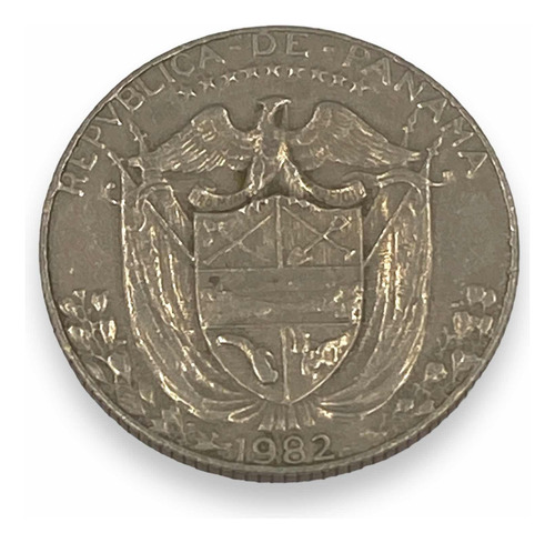 Antigua Moneda De 1/4 Balboa De Panamá Continente Americano (Usado)