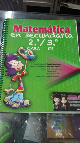 Matematica 2 / 3 En Secundaria Editorial Santillana (Usado)