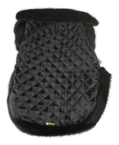 Roupa Cachorro/ Gato Inverno Frio Casaco Nylon Dublado Preto