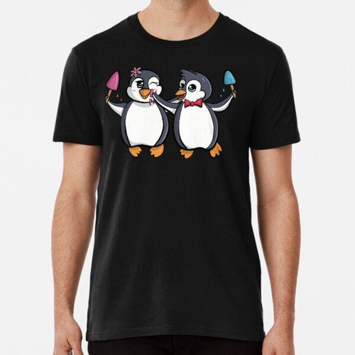 Remera Cute Penguins Cartoon Algodon Premium