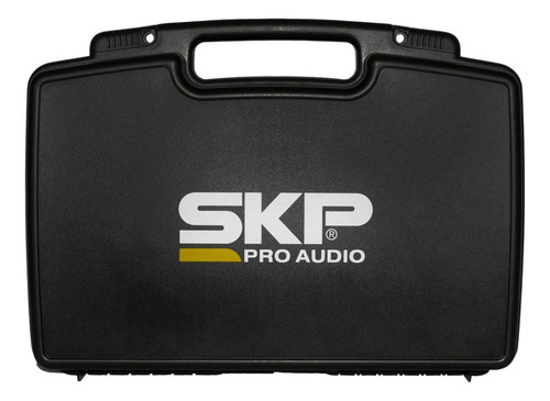 Microfone Sem Fio Duplo Skp Com Transmissor Uhf 600 Pro