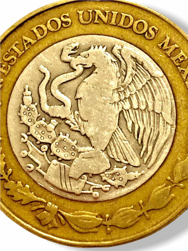 10 Nuevos Pesos Año 1992 Con Centro De Plata (Usado)