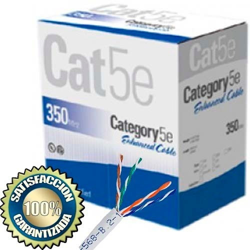 Rollo Cable Utp Red Internet Cat 5 Interior Cámara 305mt