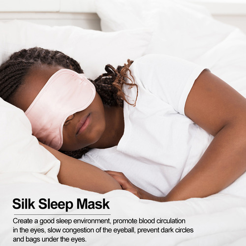 Hs Mascarilla De Seda Para Dormir Natural Para Ojos, Suave