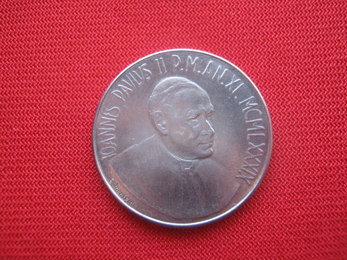 Vaticano 100 Lira 1989 Juan Pablo Ii Bimetálica 