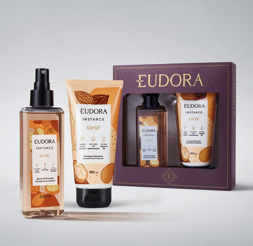 Kit Eudora Instance Karité ( Body Splash+ Loção Hidratante )