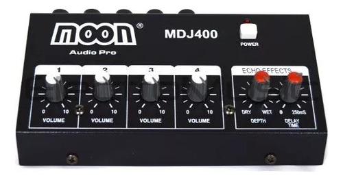 Consola Mixer 4 Canales Sonido Efectos Audio Moon Mdj400