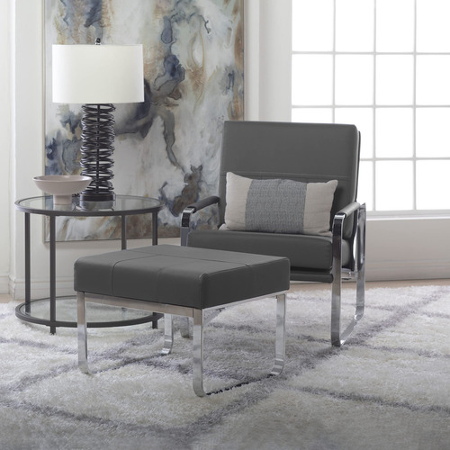 Studio Designs Home Allure - Sillon De Cuero Mezclado Con Br