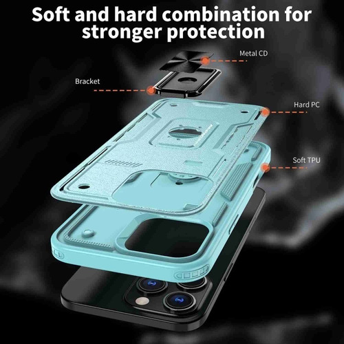 Capa Antidesgaste Com Suporte De Anel Para iPhone 16/15