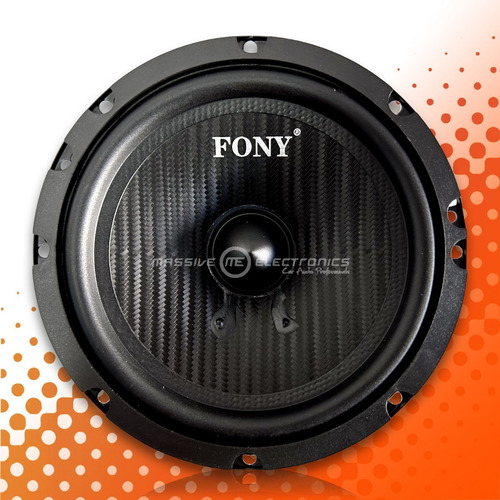 Set De Medios Para Carro 6.5 Plg 650w Max / 150w Rms