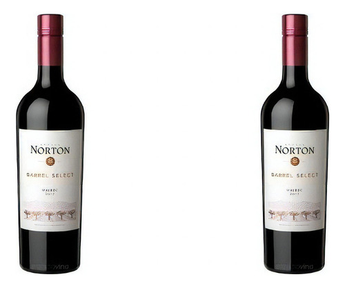 Vino Norton Barrel Select Malbec 750ml Pack X2