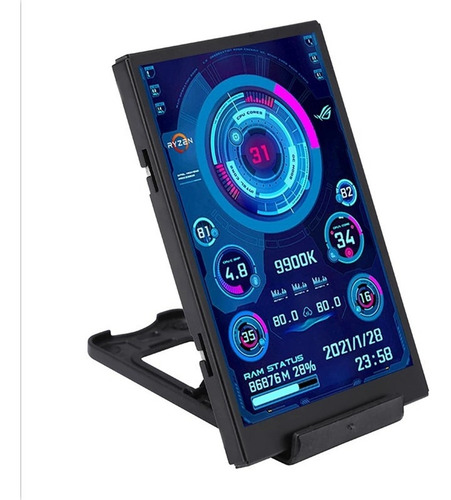 Imagen 3 de 10 de Monitor De Ordenador Para Mini Itx Case De 3.5 Pulgadas Ips