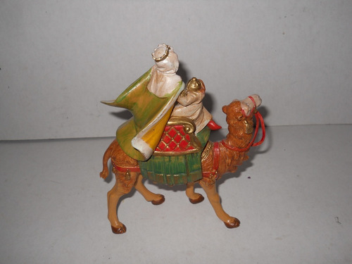 Figura Rey Mago En Camello Nacimiento Fontanini 1992 +++ (Usado)