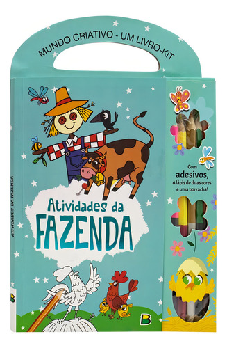 Mundo Criativo - Um Livro-kit: Atividades Da Fazenda, De Brijbasi., Vol. 1. Editorial Brasileitura, Capa Mole, Edição 1 Em Português, 2024