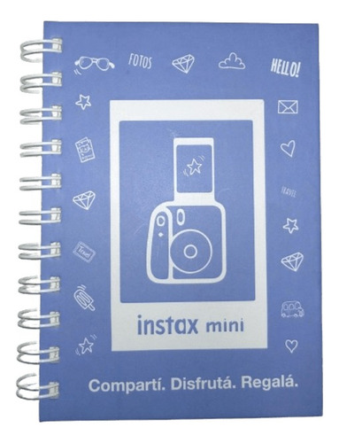 Anotador Instax Mini A6 10.5x14.8 Rayado Anillado 60 Hojas