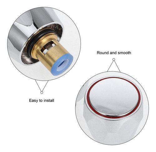 Válvula De Torneira De Latão Core Water Tap Handle Knob Show