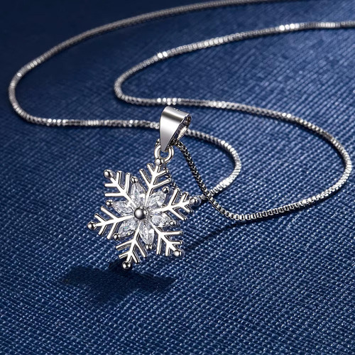 Collar Dije Aretes Set Copo Nieve Navidad Corazón Amor Mamá Plateado