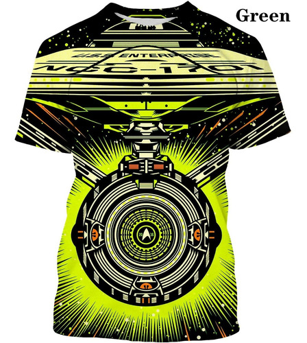 Polera Unisex Con Estampado 3d De Star Trek De Nueva Moda