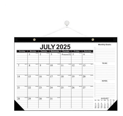 Planificador Mensual De Escritorio Calendario De Escritorio