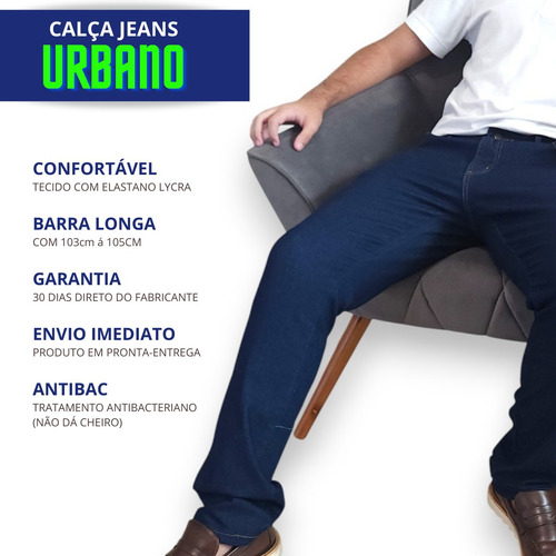Calça Jeans Masculina Original Elastano Lycra