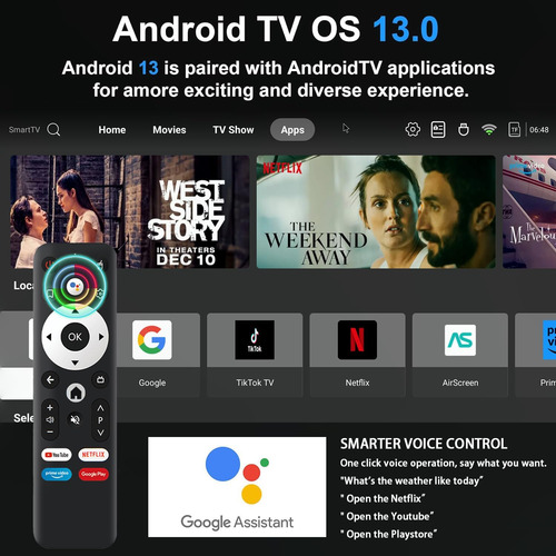 Greva 2025 Android Tv Box 130, 4 Gb De Ram, 64 Gb De Rom, Sm