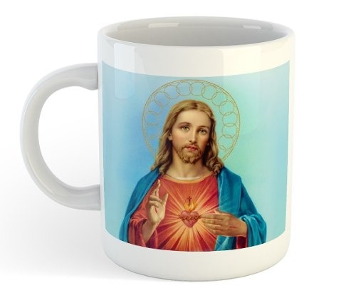 Taza De Ceramica Jesucristo Sagrado Corazon Jesus Amor