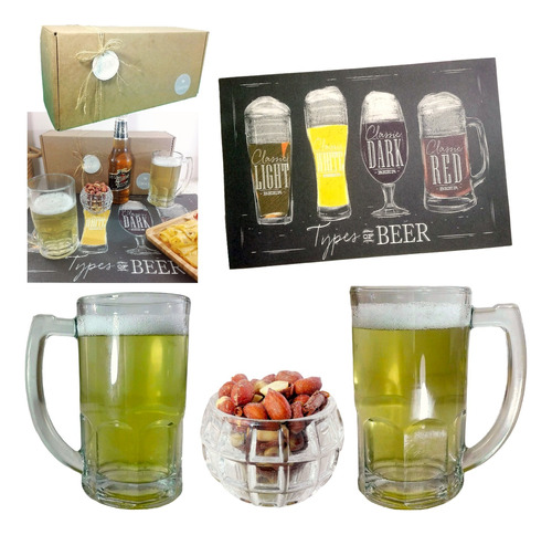 Kit Picada Set Chop Cervecero Caja Regalo Hombre Padre Pyc23