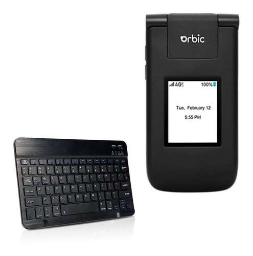 Teclado Orbic Journey 5 Boxwave Bluetooth Slimkeys Para