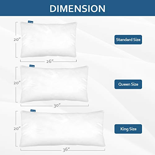 Protector De Almohada Queen Con Cierre, Paquete De 4 Unidade