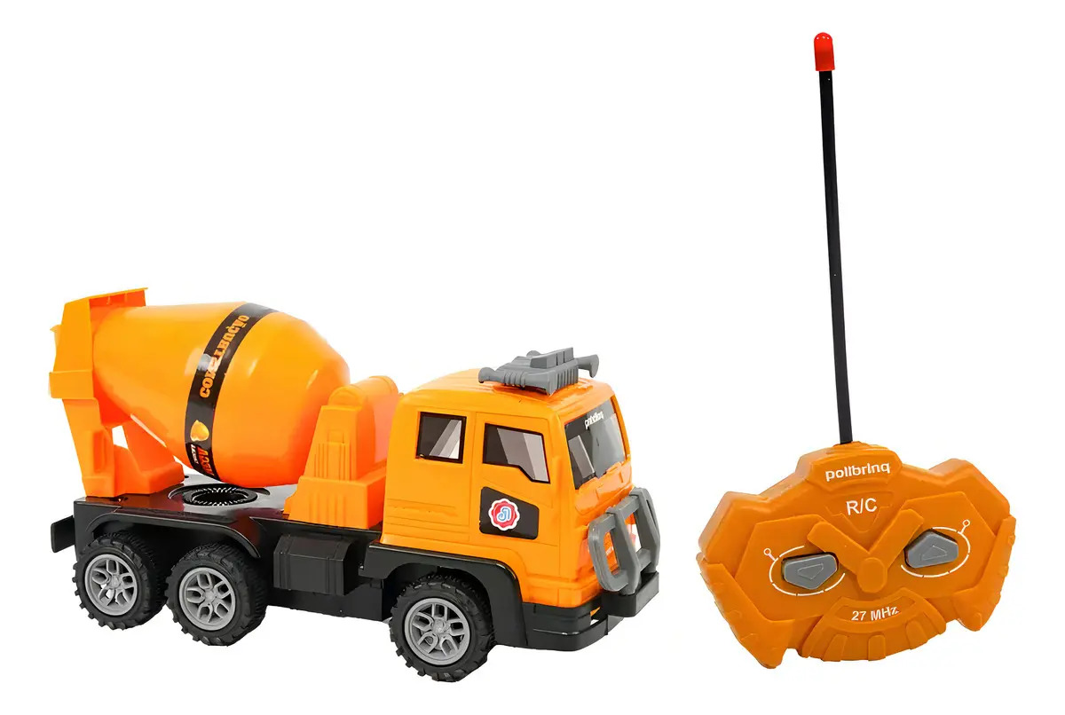 Caminhão de Construção Polibrinq Mega Trucks com Controle Remoto