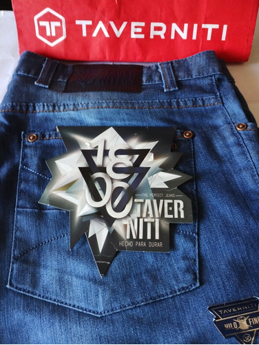 Pantalón Taverniti Jean Hombre Talle 56 Azul Claro Nuevo 551