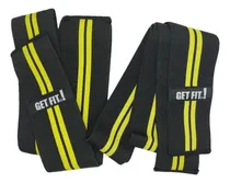 Comprar Vendas Rodilleras Get Fit Pesas Levantamiento Powerlifting Color Amarillo