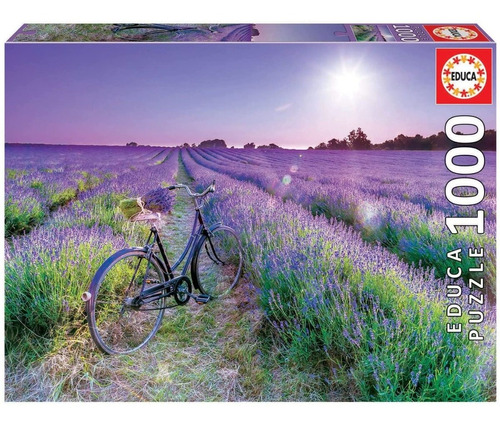 Bicicleta En Campo De Lavanda Rompecabezas 1000 Piezas Educa